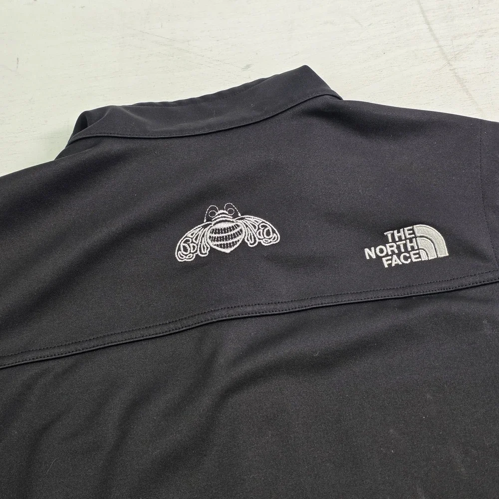 The North Face Windwall Ridge Line Soft Shell Bee Embroidered Vest‎ Men's M EUC